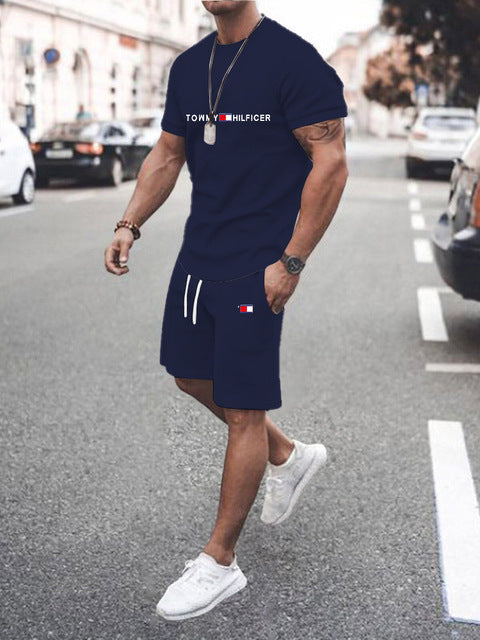 Conjunto Deportivo Hombre Estampado 3D Camiseta + Shorts 12 Colores S-XXL | Men's 3D Print Sports Outfit T-Shirt & Shorts Set