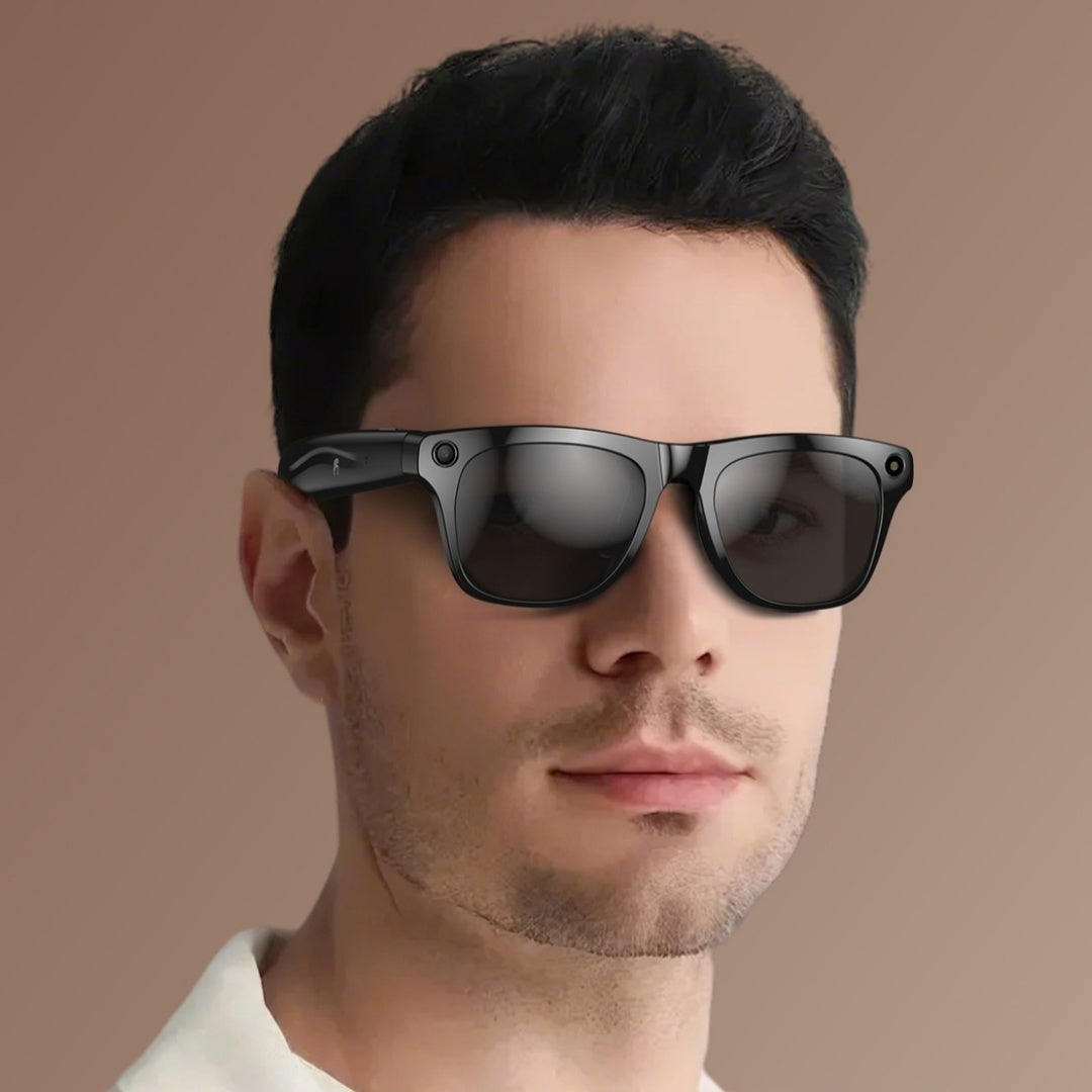 Gafas inteligentes con IA, correa, cámara, traducción de fotos, reconocimiento Bluetooth