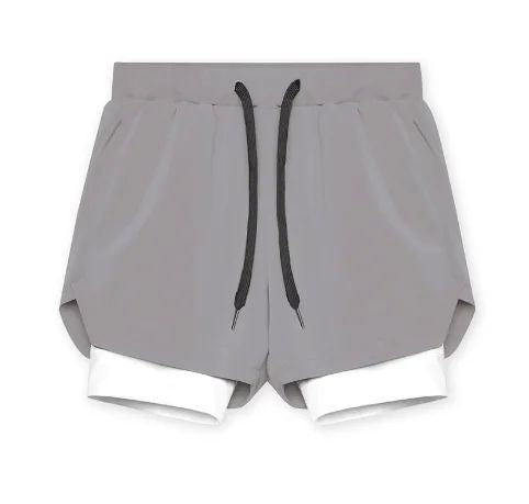 Shorts 2 en 1 Hombre Running Forro Compresión Transpirable 9 Colores S-XXL | Men's 2-in-1 Running Sports Shorts