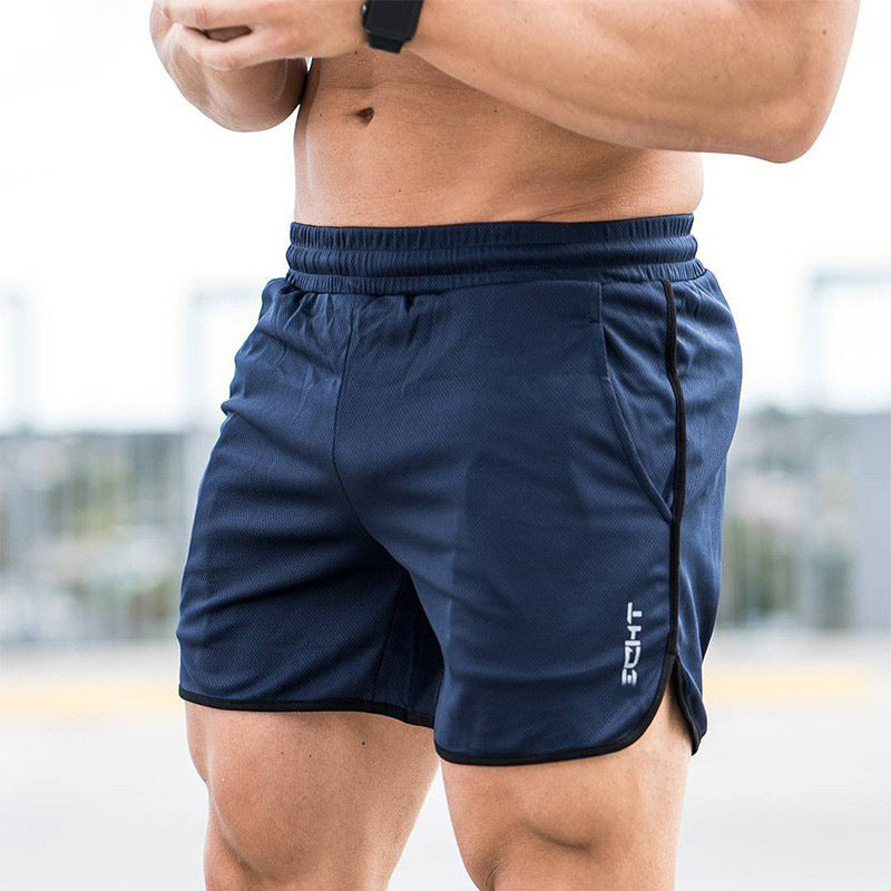 Shorts Deportivo Hombre Cintura Alta Malla Transpirable Secado Rápido 13 Colores M-XXL | Men's High Waist Mesh Quick-Dry Sports Shorts