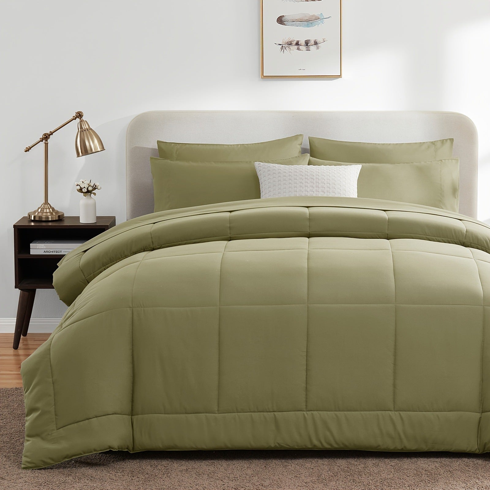 ALTSON Juego de Ropa de Cama 7 Piezas — Full, Queen y King | 8 Colores