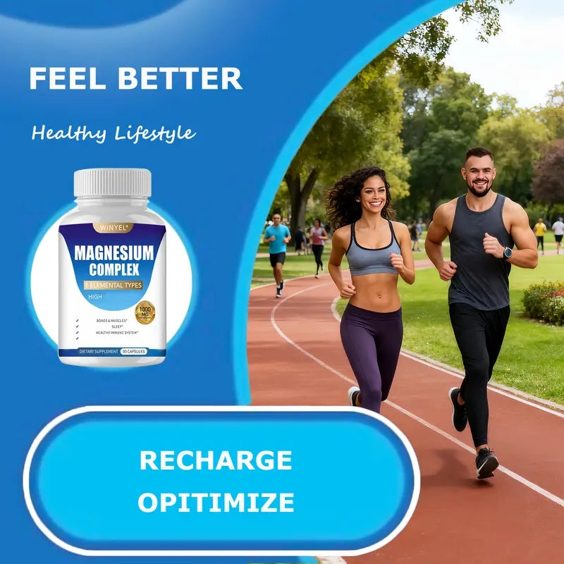 Magnesium Complex 8 en 1 — Maleato, Glicinato y más | 90 Cápsulas