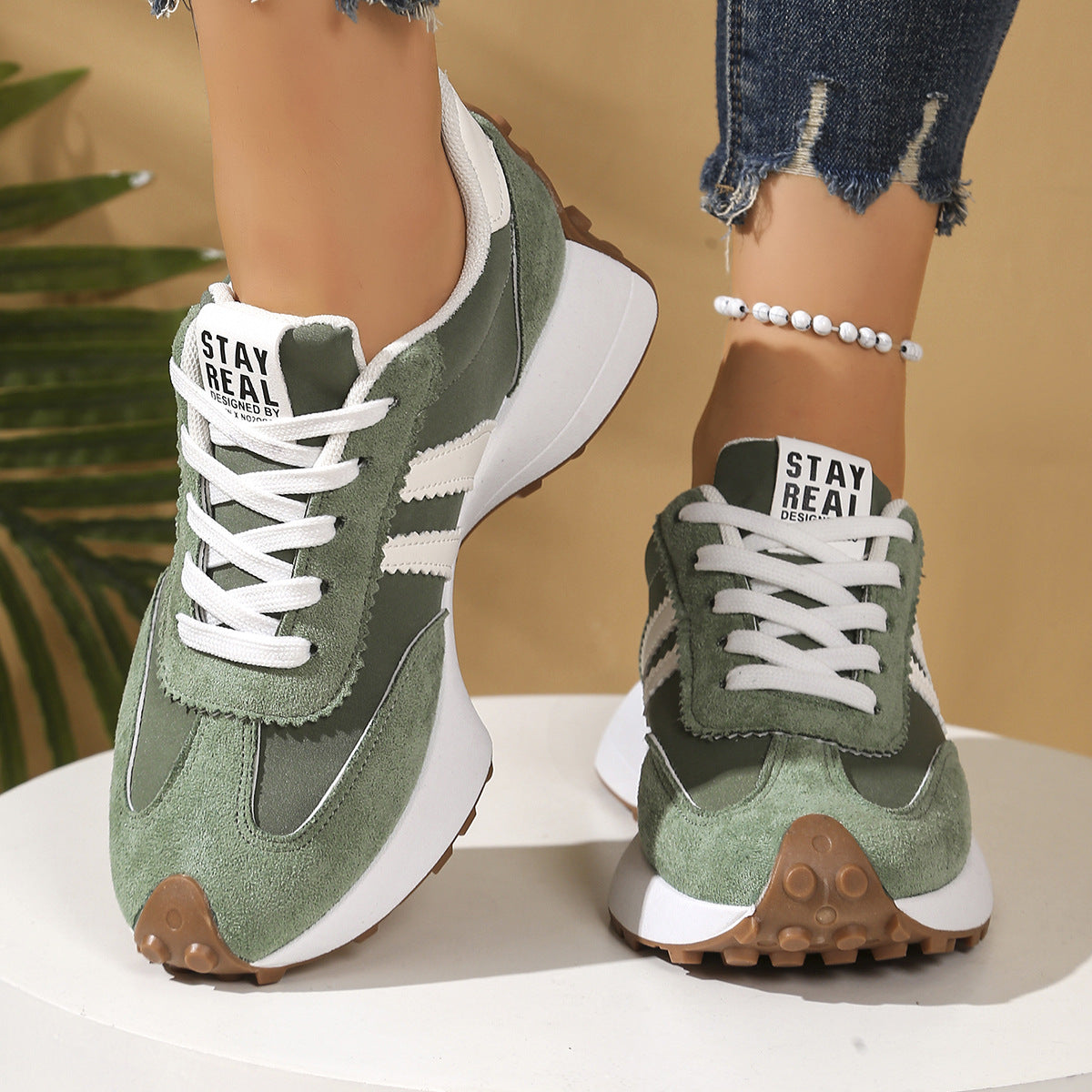 Zapatillas Deportivas Casuales Mujer – Suela Gruesa, 7 Colores, Tallas 36-43
