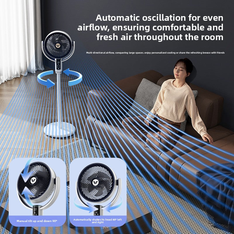 Ventilador de Escritorio Sin Aspas 16" USB con Control Remoto – Silencioso y Recargable