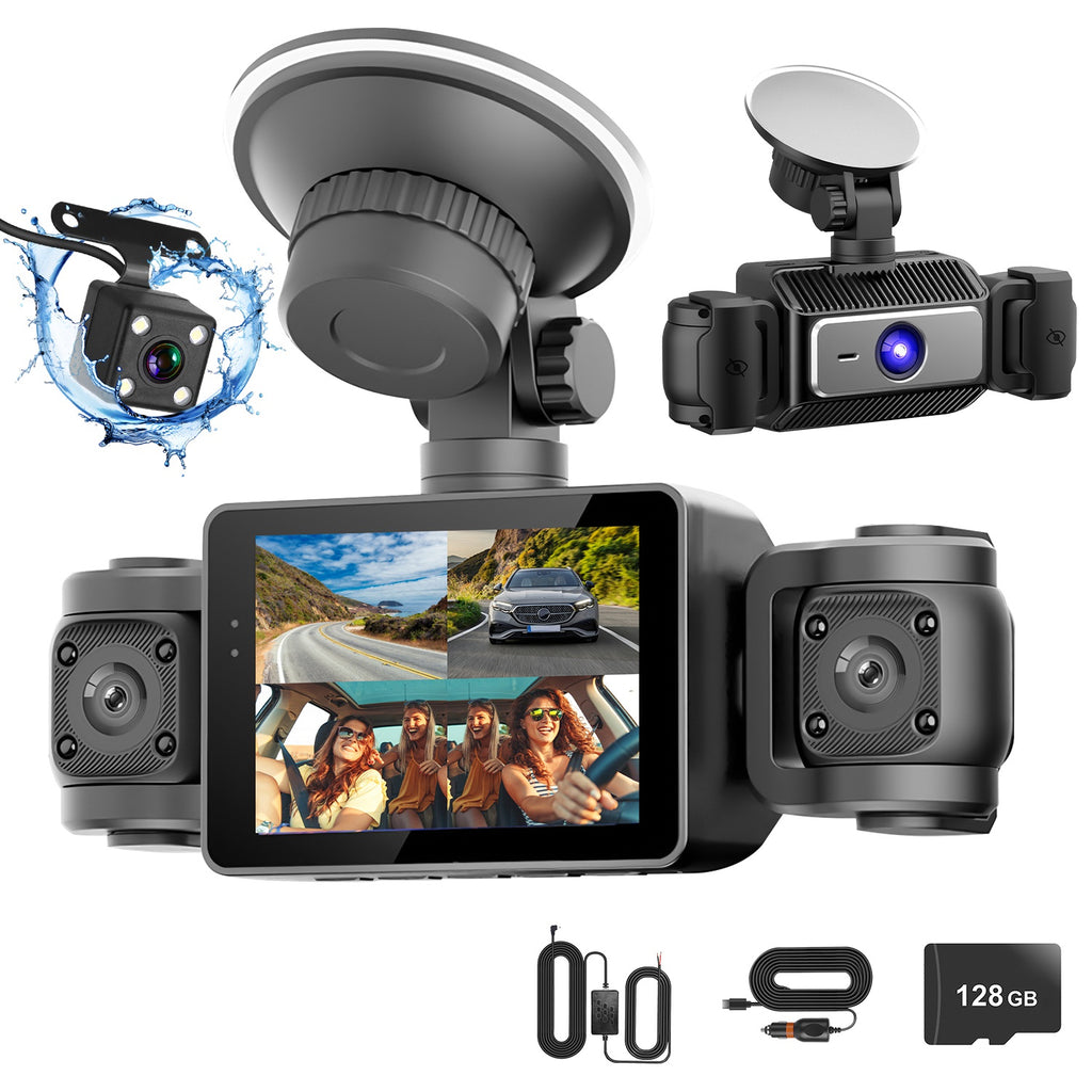 Cámara Auto 4 Canales ALTSON — Vigilancia 360° con Visión Nocturna y Tarjeta 128GB