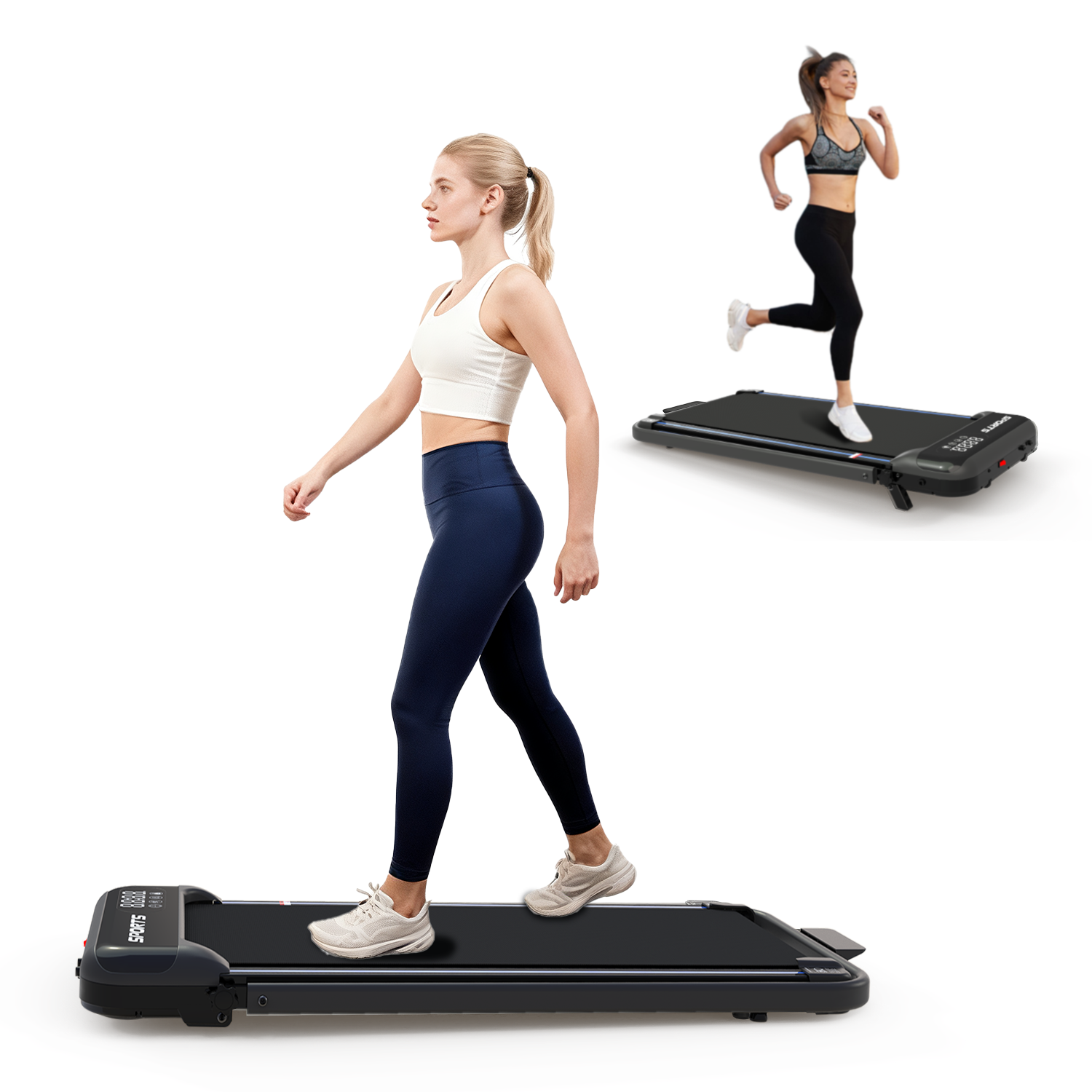 Caminadora 3 en 1 ALTSON — Plegable con Inclinación, Barra, Control Remoto y Pantalla LED