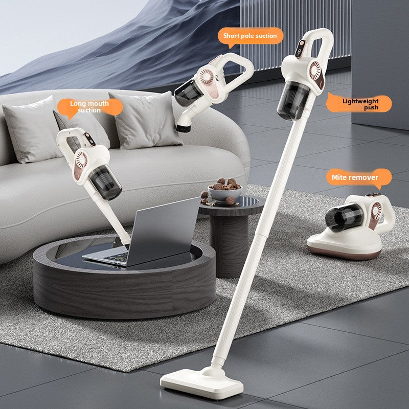 Aspiradora Inalámbrica 4 en 1 | 5500Pa | Elimina Ácaros | Recargable USB