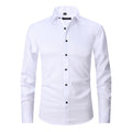 Men's 4-Way Stretch Business Dress Shirt | Anti-Wrinkle | Slim Fit | XS-3XL | 9 Colors