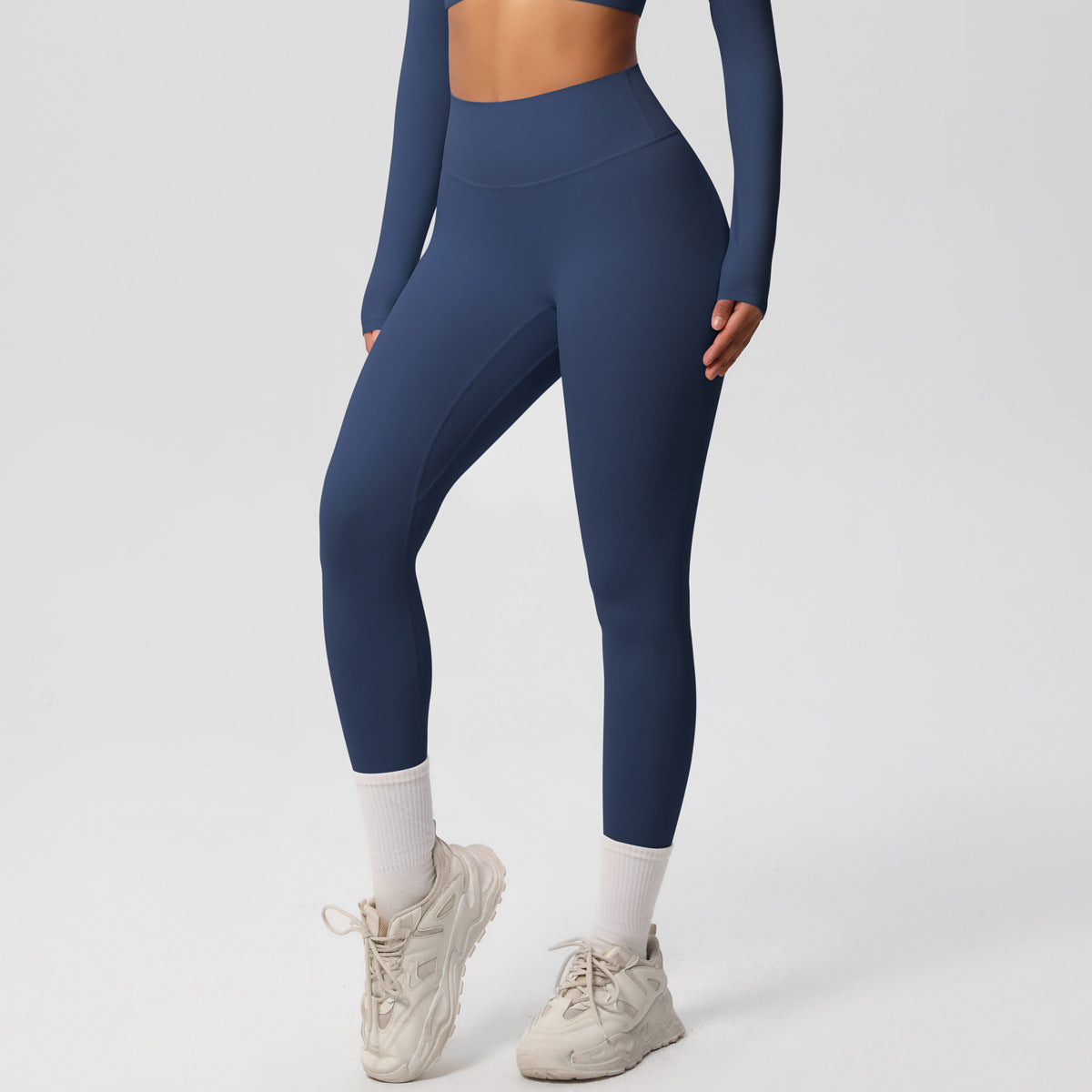 Conjunto Yoga Mujer Pantalón + Top Deportivo 80% Nylon 20% Spandex Quick-Dry Slim-Fit S-XL | Women Yoga Pants & Sports Top Set