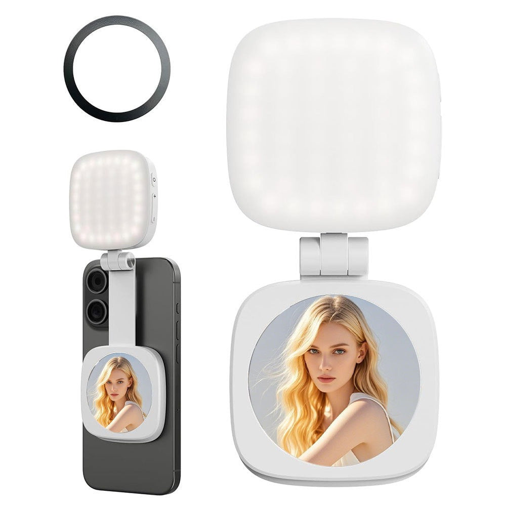Luz de Relleno Magnética para Móvil – Temperatura Ajustable 2500K-9900K, Portatil