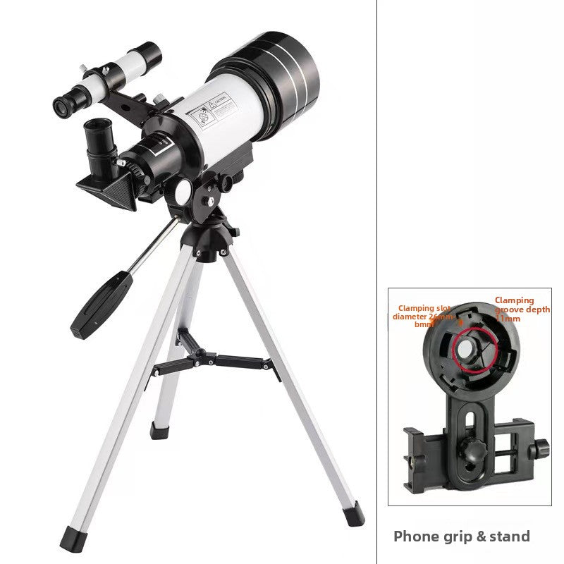 Telescopio Astronómico 150x 70mm con Buscador de Estrellas – Observación Lunar y Terrestre