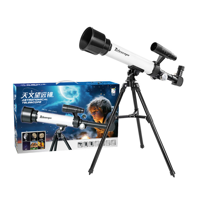 Telescopio Astronómico Educativo para Niños 7-14 Años – Juguete Científico con Caja de Regalo