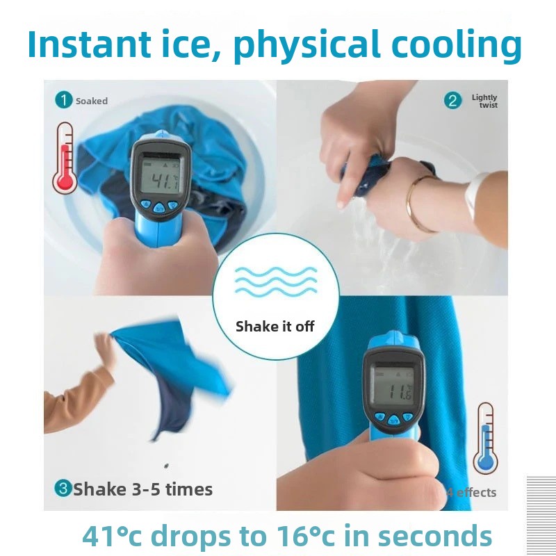 Toalla Refrescante Deportiva 100x30cm – Secado Rápido, Antibacteriana y Multideporte