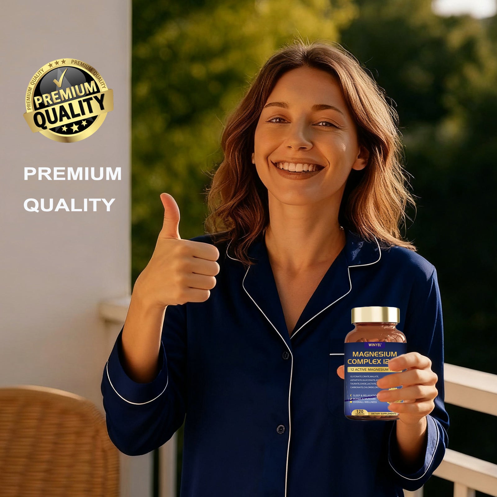 Magnesium Complex 12-in-1 | 700mg | 120 Capsules - Sleep, Calm & Muscle Support