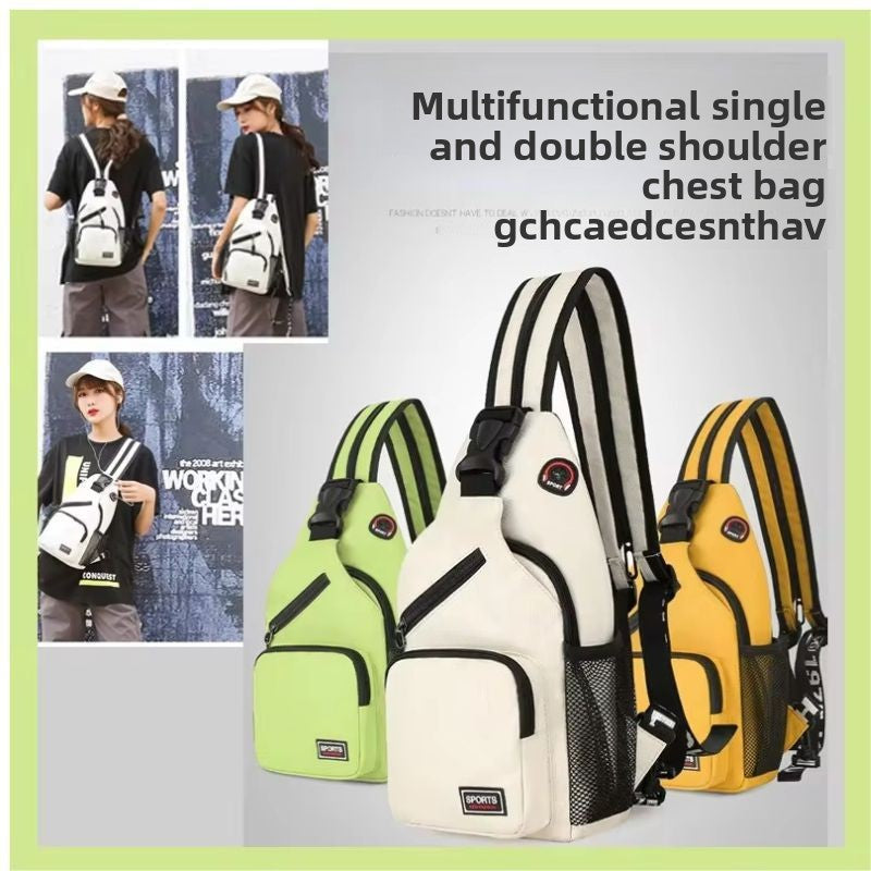 Waterproof Oxford Crossbody Chest Bag | Multifunctional | 9 Colors | 33x7x20cm