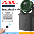 Portable Mist Fan BK-A30 | 20000mAh | 10L Tank | RGB Lights | Remote Control | Camping