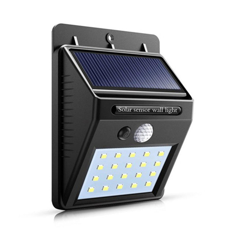 Solar Motion Sensor Wall Light | IP23 Waterproof | 100LED & 20LED | Outdoor