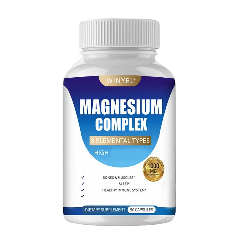 Magnesium Complex 8 en 1 — Maleato, Glicinato y más | 90 Cápsulas