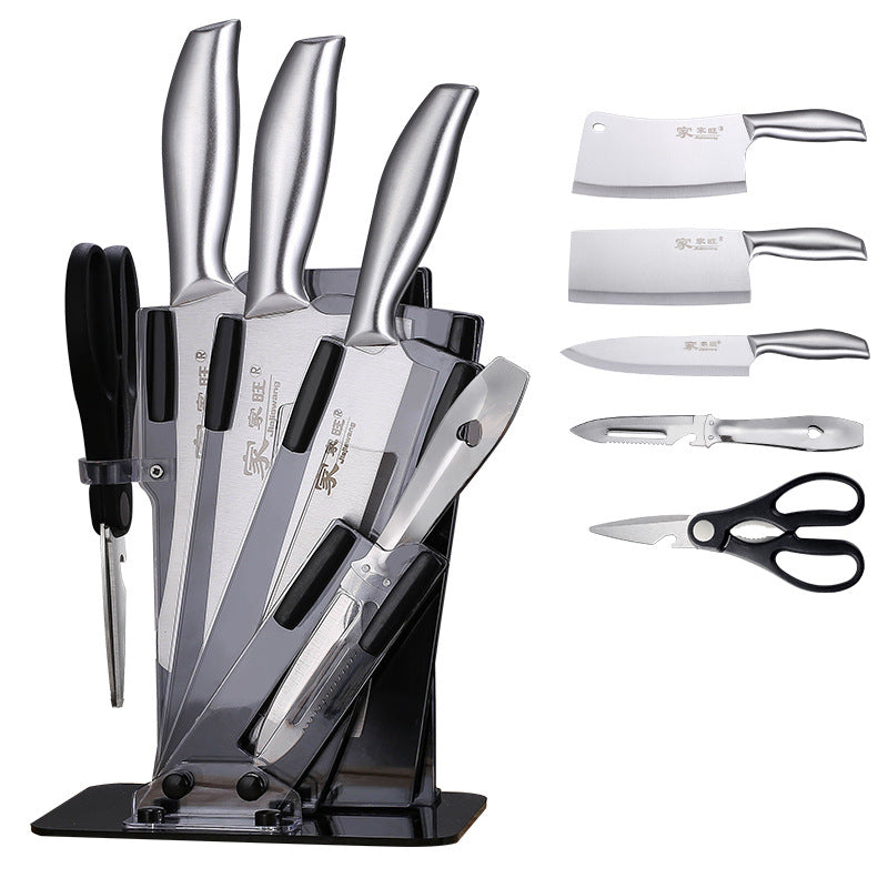 Juego de Cuchillos de Cocina Profesional 6 Piezas con Bloque – Acero Inoxidable Alto Carbono
