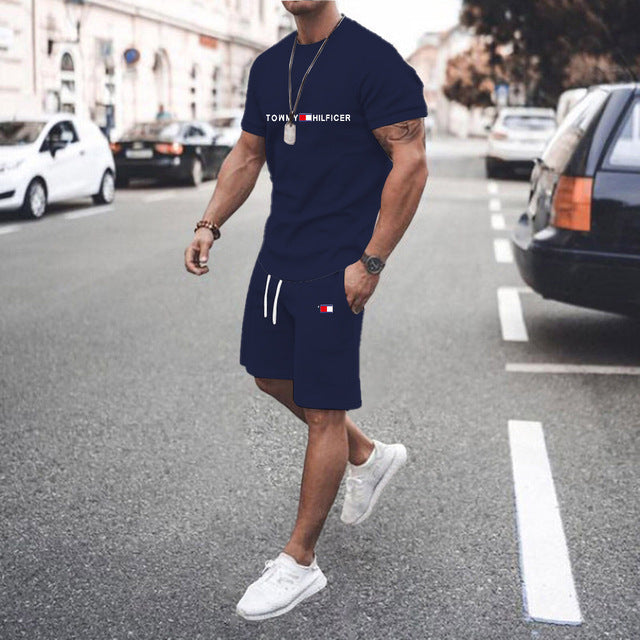Conjunto Deportivo Hombre Estampado 3D Camiseta + Shorts 12 Colores S-XXL | Men's 3D Print Sports Outfit T-Shirt & Shorts Set