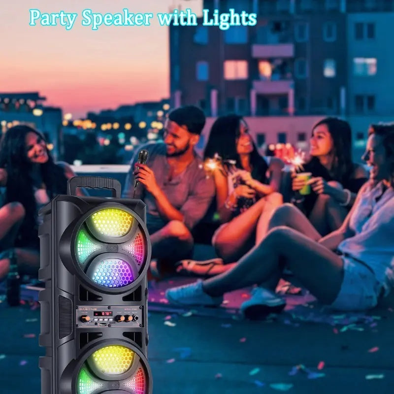 Altavoz Bluetooth para Fiestas con Karaoke, Luces LED y TWS – ALTSON