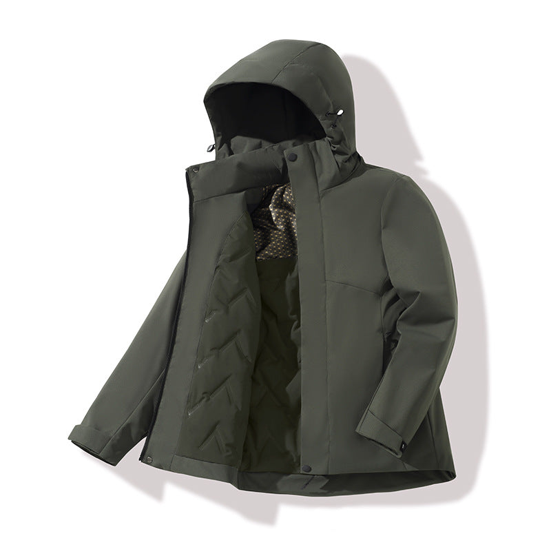 Unisex Mountaineering Jacket | 400g Cotton Fill | Graphene Lined | Hooded Zip | S-5XL | 9 Colors