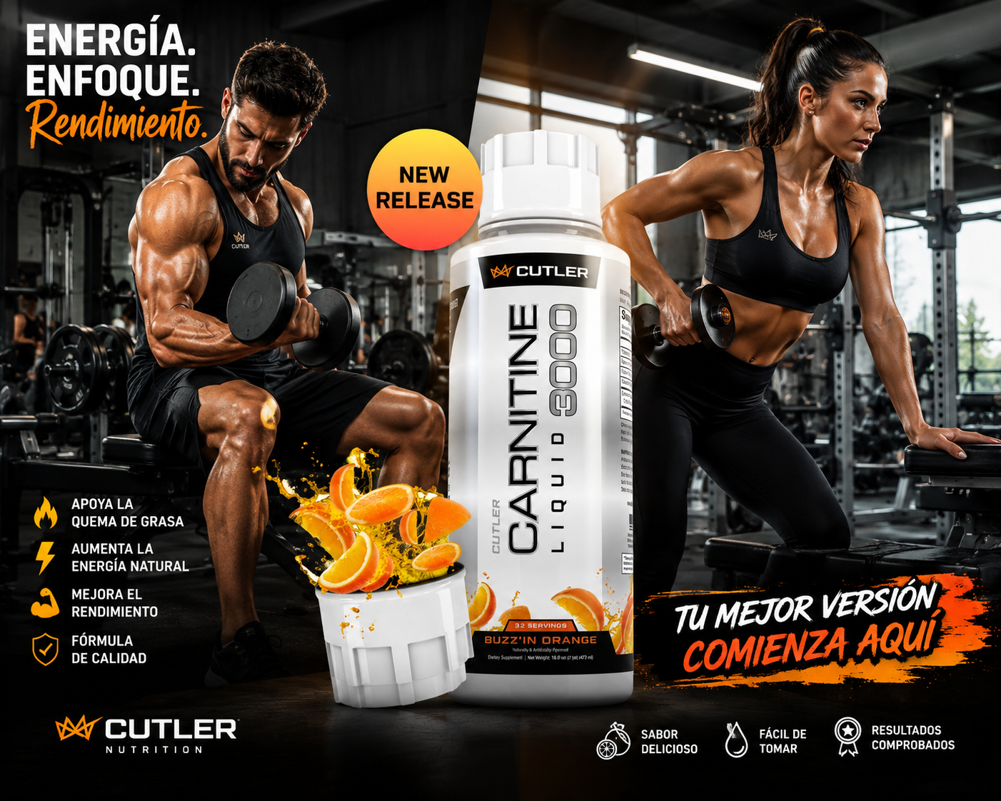 Pack 4 Sabores L-Carnitina 473ml