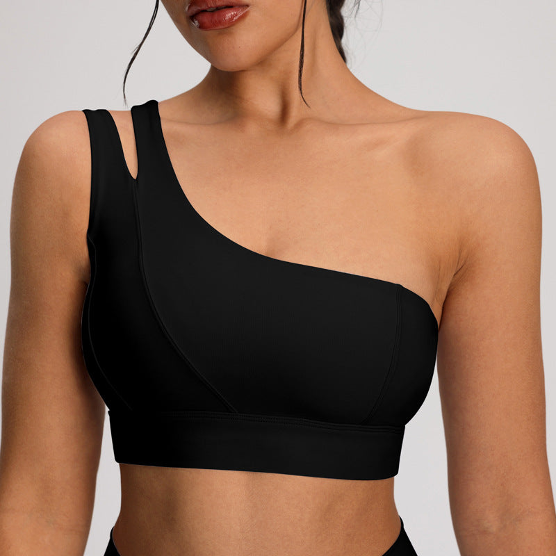 Conjunto Falda Tenis Mujer Bra One-Shoulder + Falda Corta Cintura Alta Nylon/Spandex S-XL | Women Tennis Skirt Set