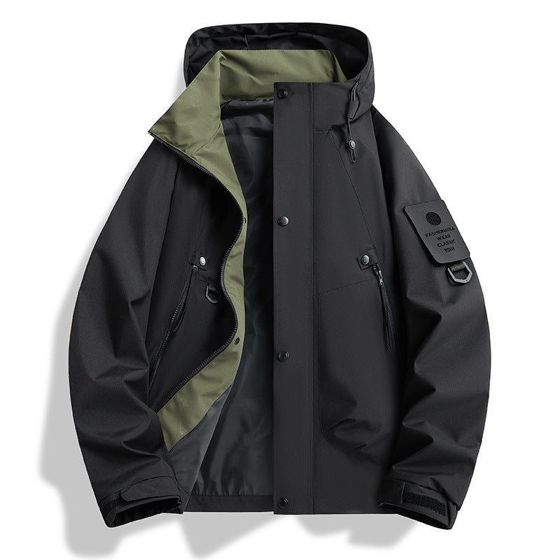 Unisex Hooded Windbreaker Jacket | Waterproof 1500mm | Lightweight | S-4XL | 5 Colors