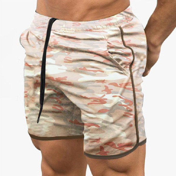 Shorts Deportivo Hombre Cintura Alta Malla Transpirable Secado Rápido 13 Colores M-XXL | Men's High Waist Mesh Quick-Dry Sports Shorts