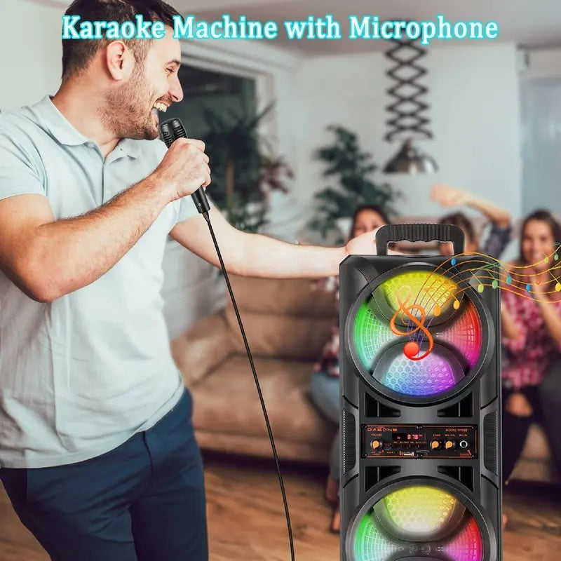 Altavoz Bluetooth para Fiestas con Karaoke, Luces LED y TWS – ALTSON