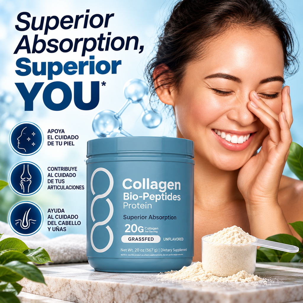 Collagen Bio-Peptides Powder 567g | High Absorption | Colágeno en Polvo