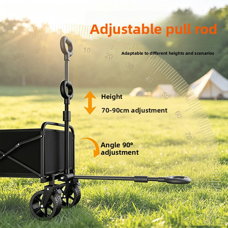Carrito de Camping Plegable Portátil con Ruedas Todo Terreno