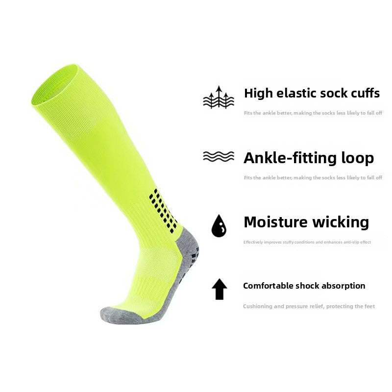 Calcetines de Fútbol Antideslizantes – Tubo Alto, Secado Rápido, 12 Colores