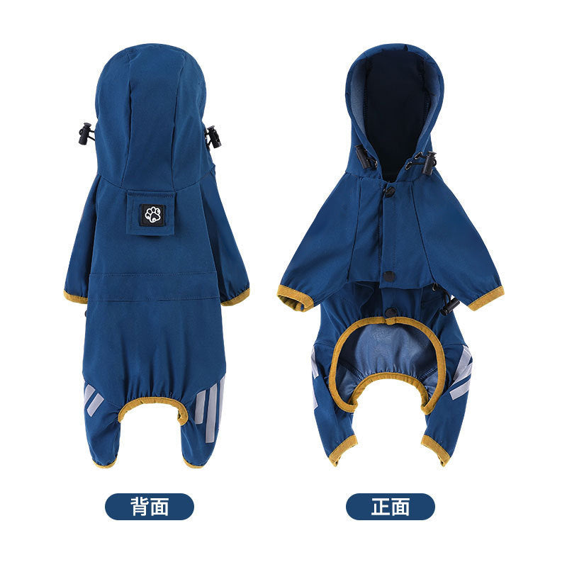 Impermeable para Perros con Tiras Reflectantes | 6 Colores | Tallas S-XXL