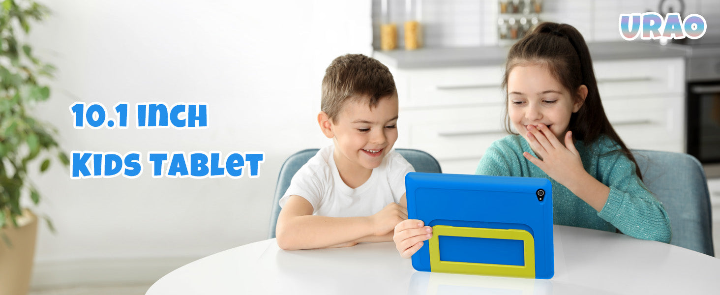Tablet Infantil URAO 10" | Android 15 | 8GB RAM + 64GB | Octa-Core | 5000mAh | Control Parental | Con Funda