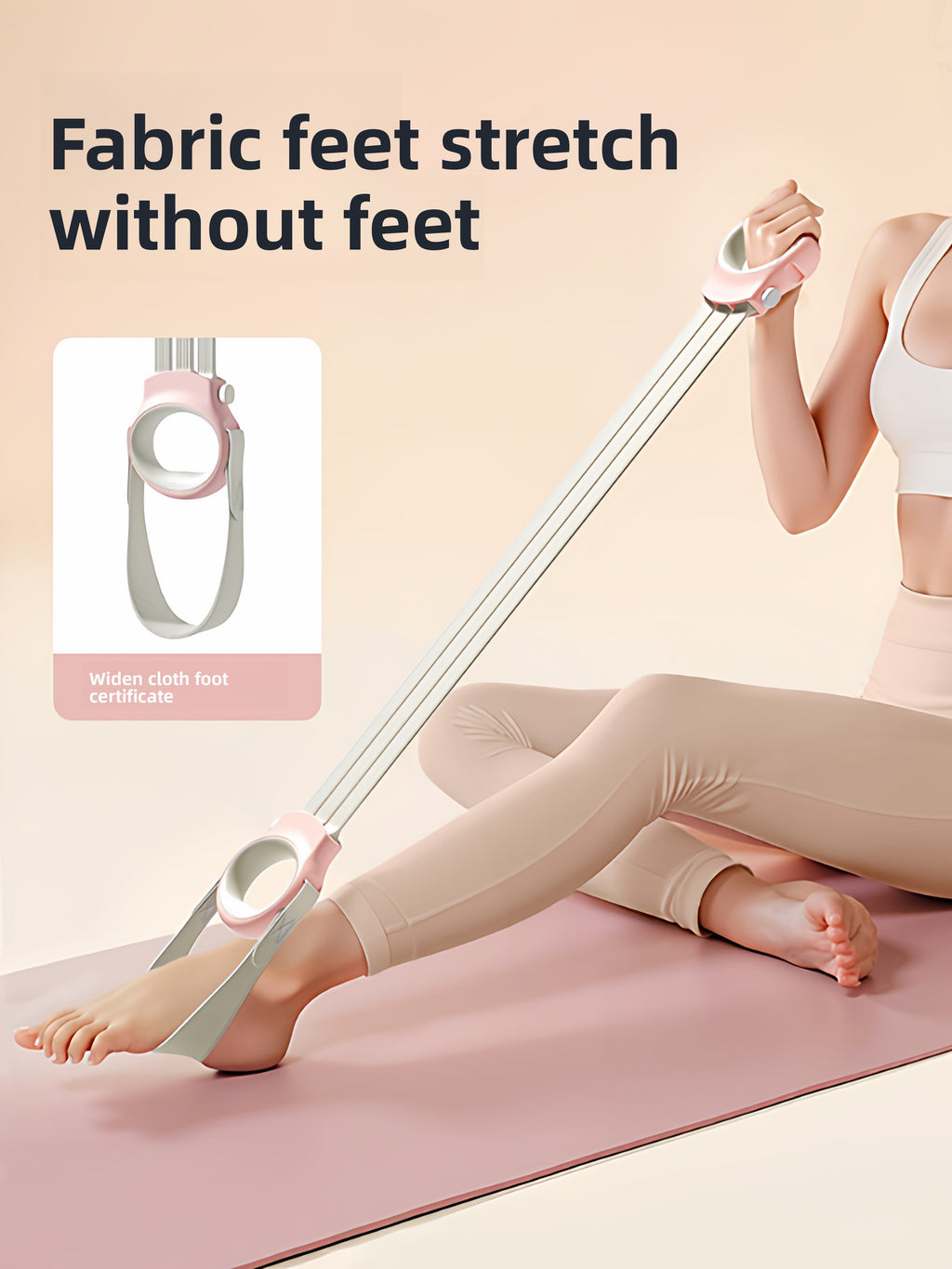 Figure-8 Resistance Band – Adjustable TPR Fitness Band for Women