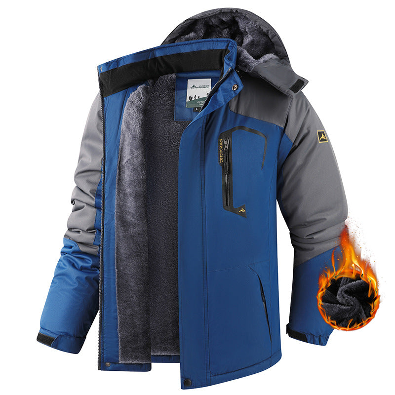Winter Thermal Jacket | Waterproof 3000mm | Coral Fleece Lined | Men | M-6XL | 9 Colors