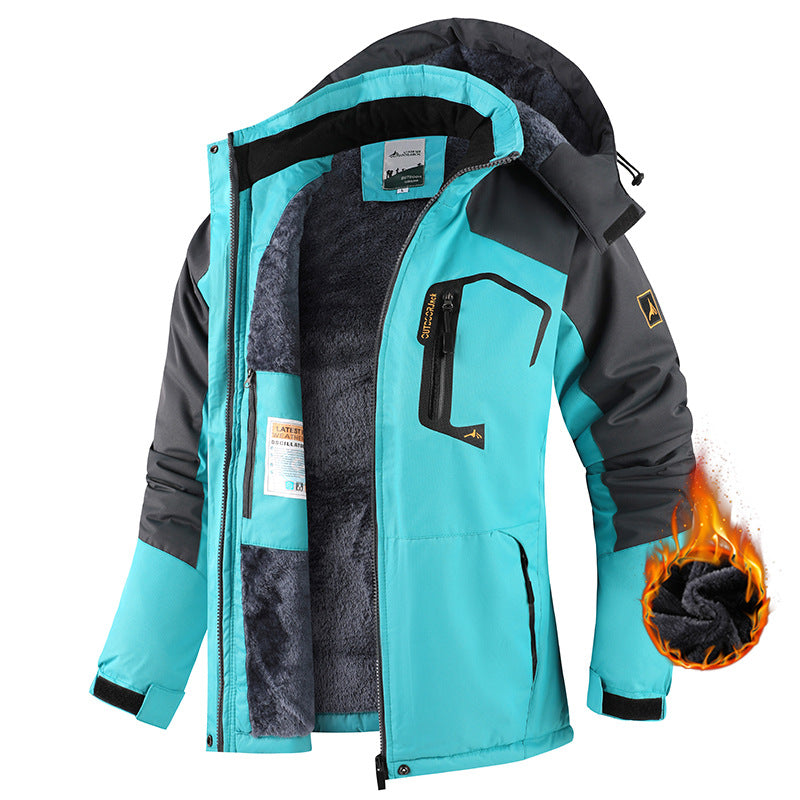 Winter Thermal Jacket | Waterproof 3000mm | Coral Fleece Lined | Men | M-6XL | 9 Colors