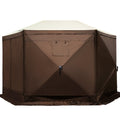 Carpa Gazebo de Camping 6 Lados con Ventanas de Malla