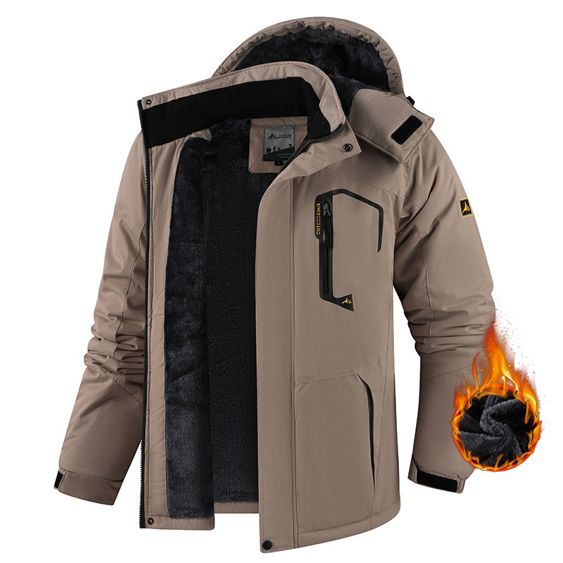 Winter Thermal Jacket | Waterproof 3000mm | Coral Fleece Lined | Men | M-6XL | 9 Colors