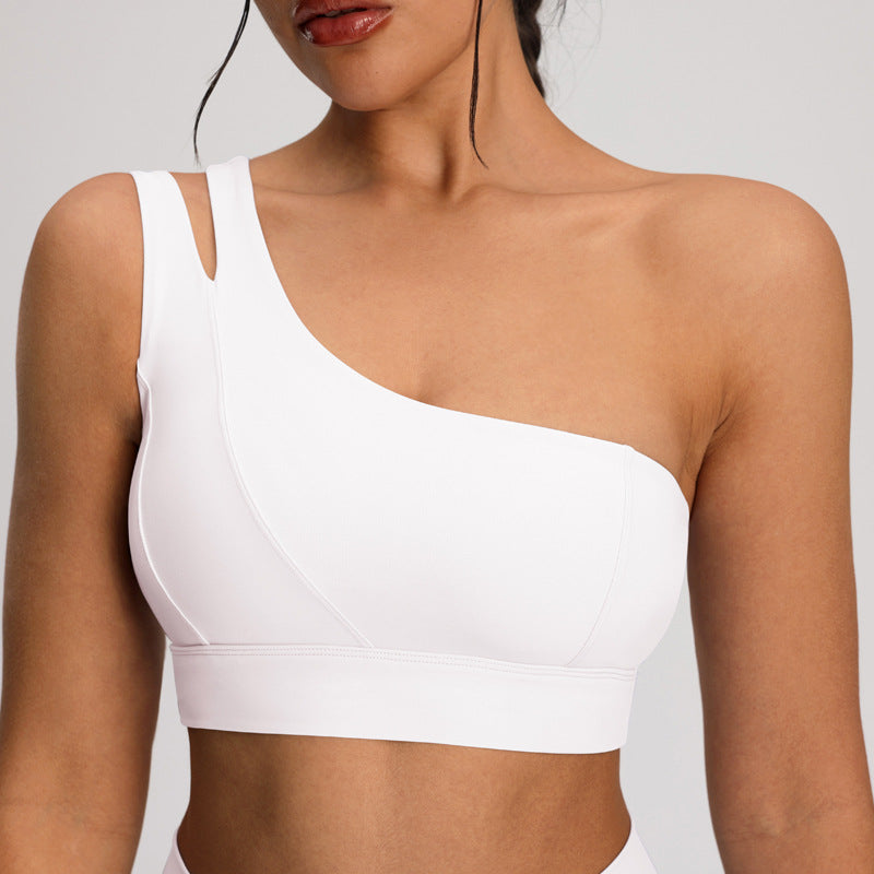 Conjunto Falda Tenis Mujer Bra One-Shoulder + Falda Corta Cintura Alta Nylon/Spandex S-XL | Women Tennis Skirt Set