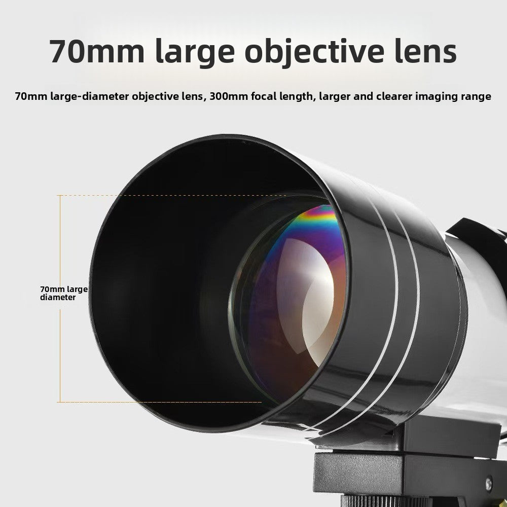 Telescopio Astronómico 150x 70mm con Buscador de Estrellas – Observación Lunar y Terrestre