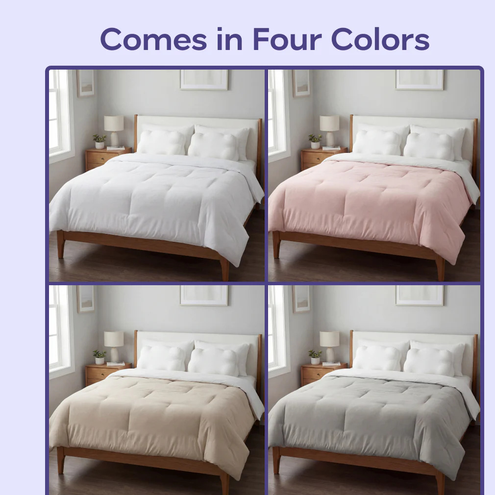 Edredón de Verano Refrescante Cloud Quilt – Relleno Plumón Sintético, Lavable