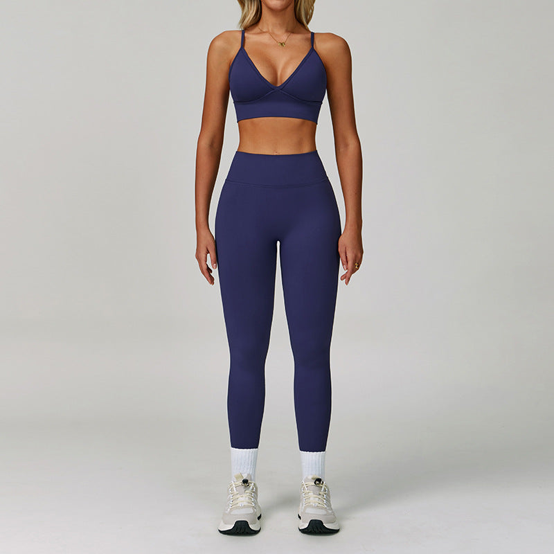 Conjunto Yoga Mujer Sin Costuras 90% Nylon 10% Spandex Moisture-Wicking Bra + Shorts/Pants o Jacket + Shorts 8 Colores S-XL | Women Seamless Yoga Set