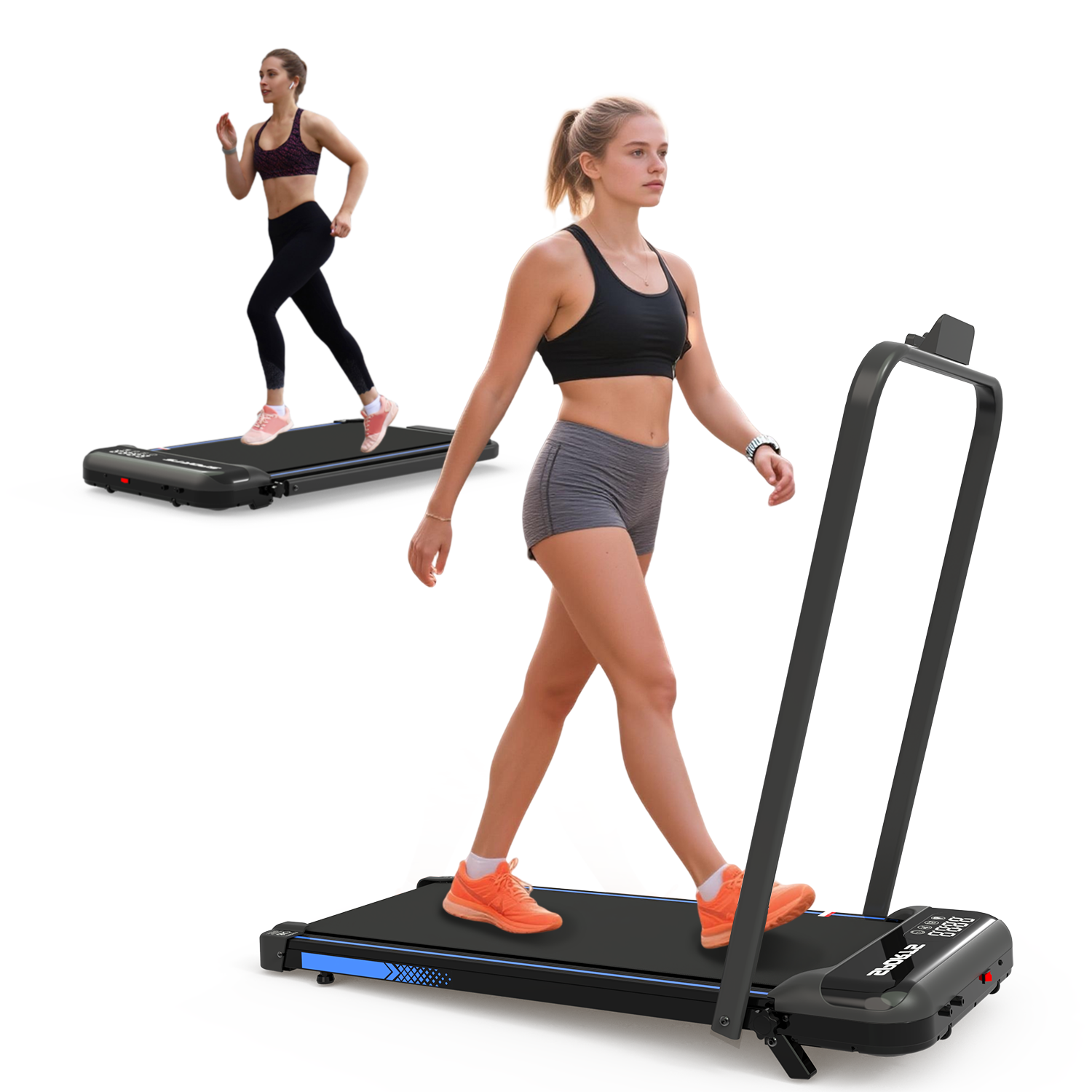 Caminadora 3 en 1 ALTSON — Plegable con Inclinación, Barra, Control Remoto y Pantalla LED