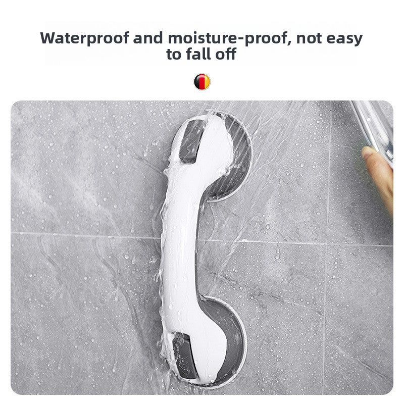 No-Drill Suction Cup Bathroom Safety Handle | 90kg Capacity | Anti-Slip Grip