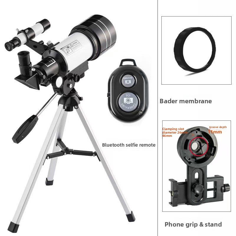 Telescopio Astronómico 150x 70mm con Buscador de Estrellas – Observación Lunar y Terrestre