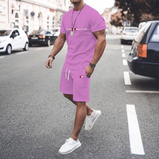 Conjunto Deportivo Hombre Estampado 3D Camiseta + Shorts 12 Colores S-XXL | Men's 3D Print Sports Outfit T-Shirt & Shorts Set