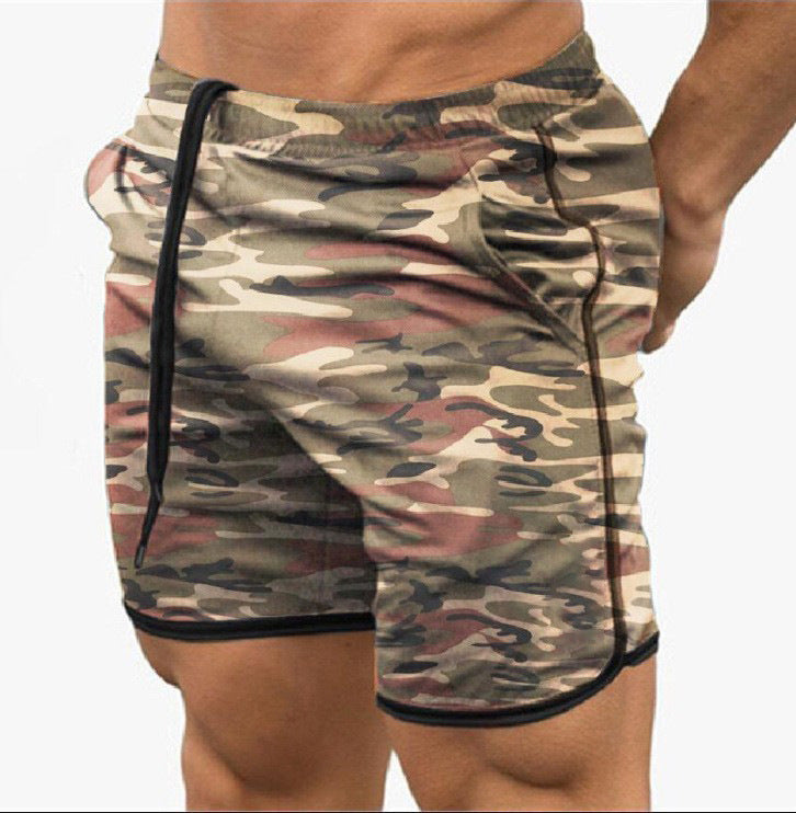 Shorts Deportivo Hombre Cintura Alta Malla Transpirable Secado Rápido 13 Colores M-XXL | Men's High Waist Mesh Quick-Dry Sports Shorts